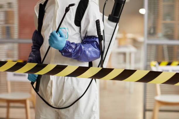 Professional Biohazard Cleanup technician working in Bassett, VA